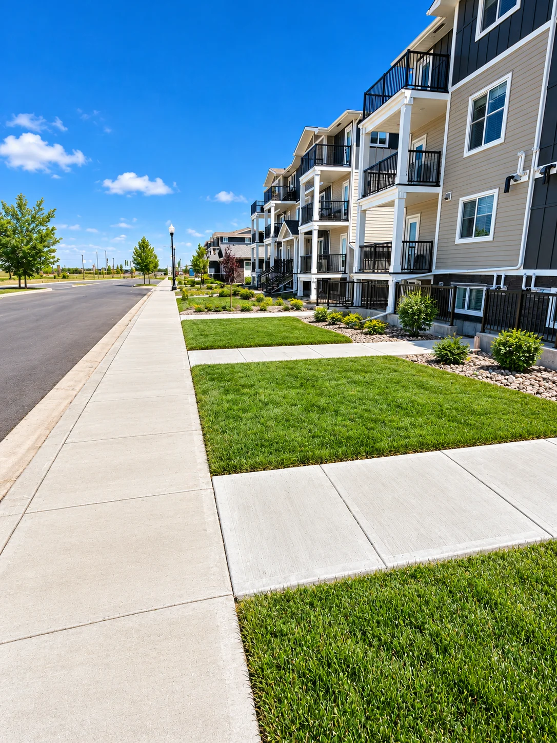 Residential apartment exterior